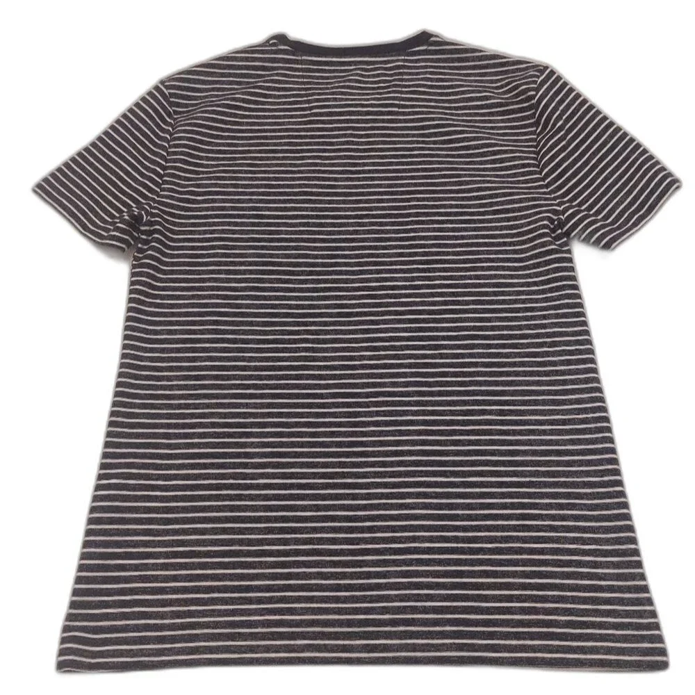 Banana Republic Slim Fit Tee Size Small Gray White